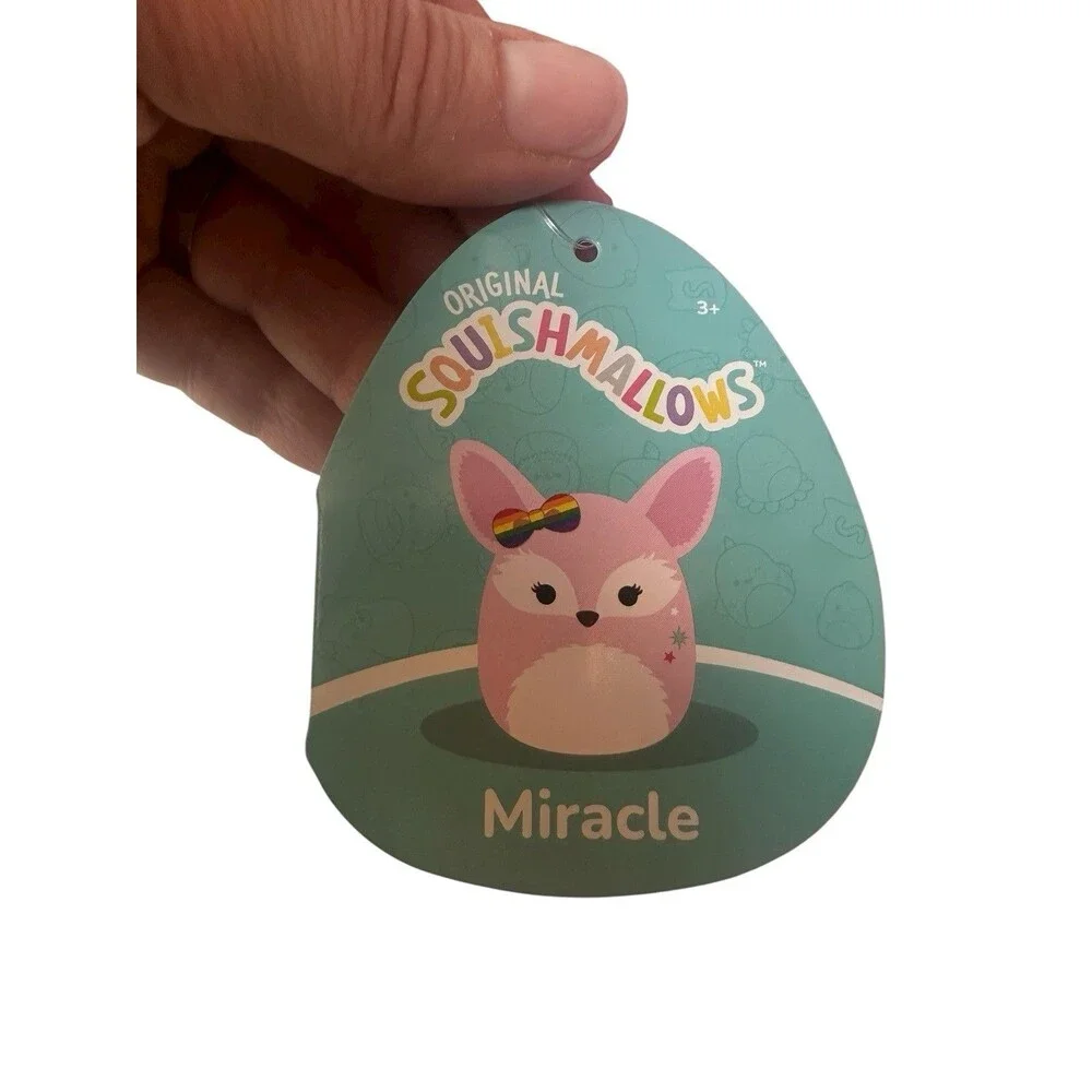Squishmallows Miracle the Pink Pride Fox 8
